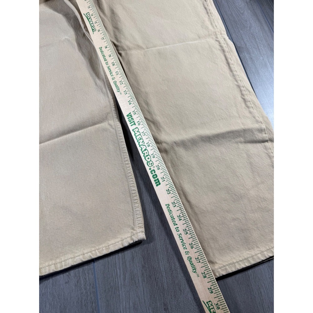 Levi's 550 Relaxed Fit Jeans 40x30 Tan Khaki Denim Classic Tapered Leg - Picture 4 of 8